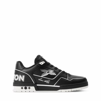 Trainer Sneaker Black Monogram Flower