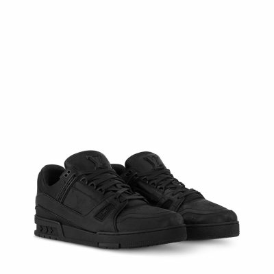 Trainer Sneaker Black Monogram grained calf leather