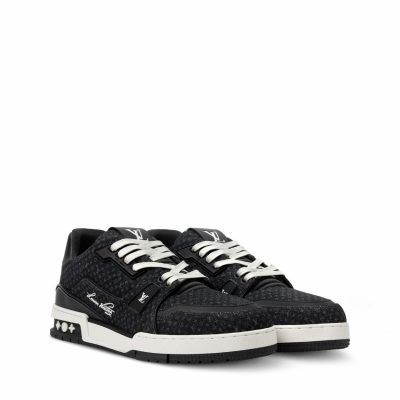 Trainer Sneaker Black Nanogram denim