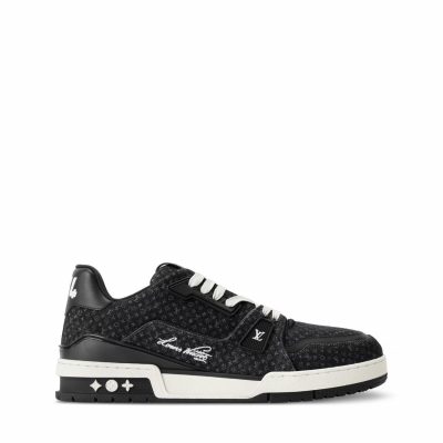 Trainer Sneaker Black Nanogram denim