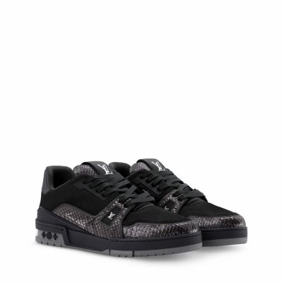 Trainer Sneaker Black Nubuck calf leather