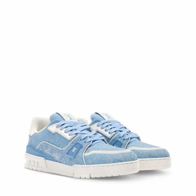 Trainer Sneaker Blue Canvas