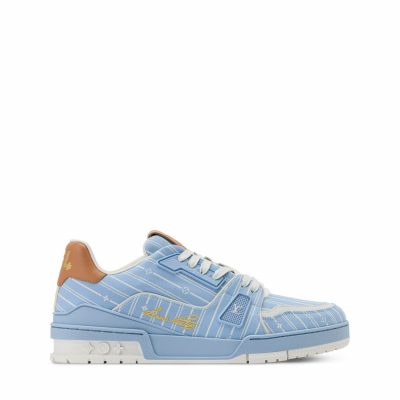 Trainer Sneaker Blue Jacquard
