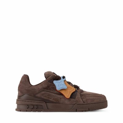 Trainer Sneaker Brown Vintage-effect suede