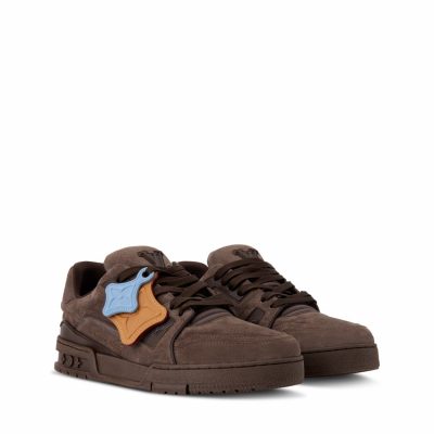 Trainer Sneaker Brown Vintage-effect suede