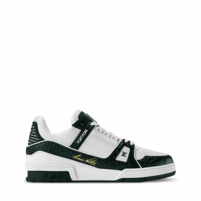 Trainer Sneaker Green Alligator skin