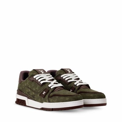 Trainer Sneaker Green Monogram Flower