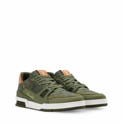 Trainer Sneaker Khaki Green Monogram Surplus