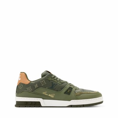 Trainer Sneaker Khaki Green Monogram Surplus