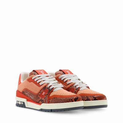 Trainer Sneaker Orange Nubuck calf leather