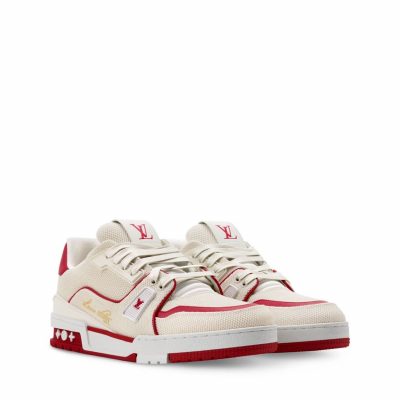 Trainer Sneaker Red Canvas