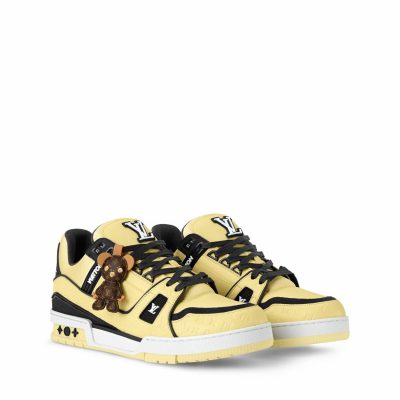 Trainer Sneaker Yellow Plain calf leather