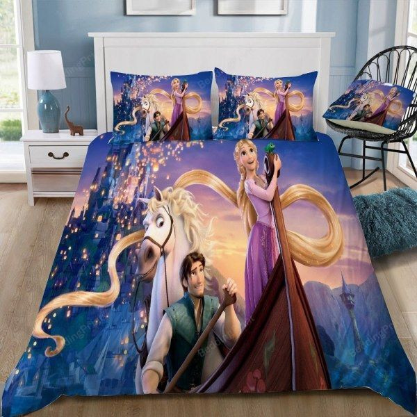 3d Disney Movie Tangled Bedding Set Duvet Cover & Pillow Cases