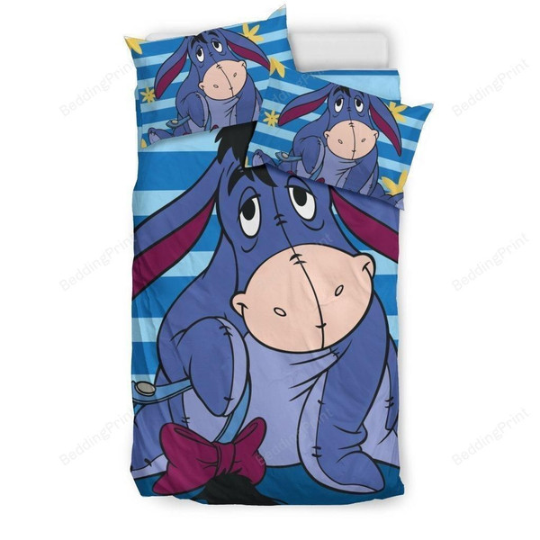 3d Eeyore Winnie The Pooh Disney Bedding Set Duvet Cover & Pillow Cases