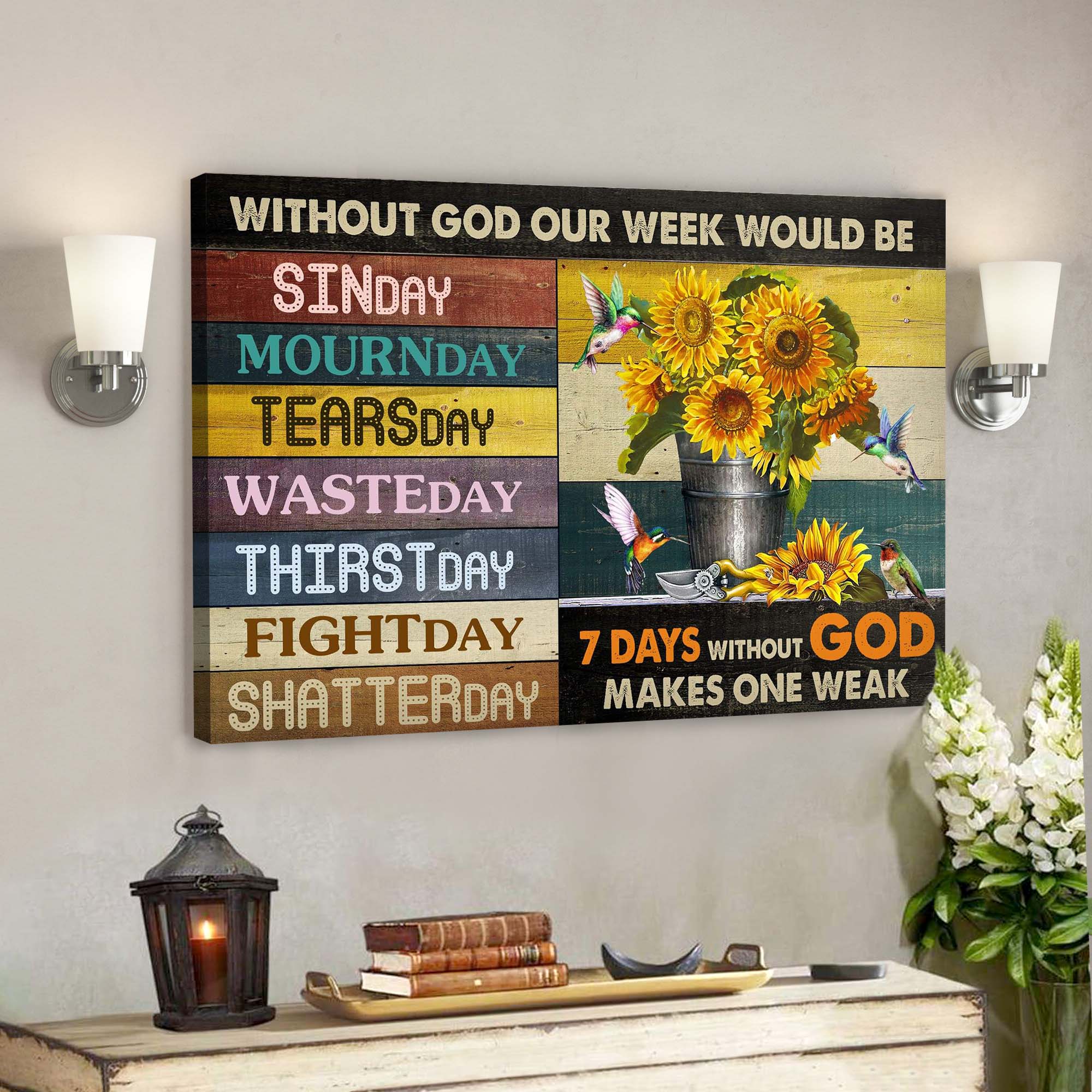 So Very Thankful Incredibly Grateful Unbelievably Blessed Canvas Wall Art – Christian Canvas Prints – Faith Canvas – Bible Verse Canvas