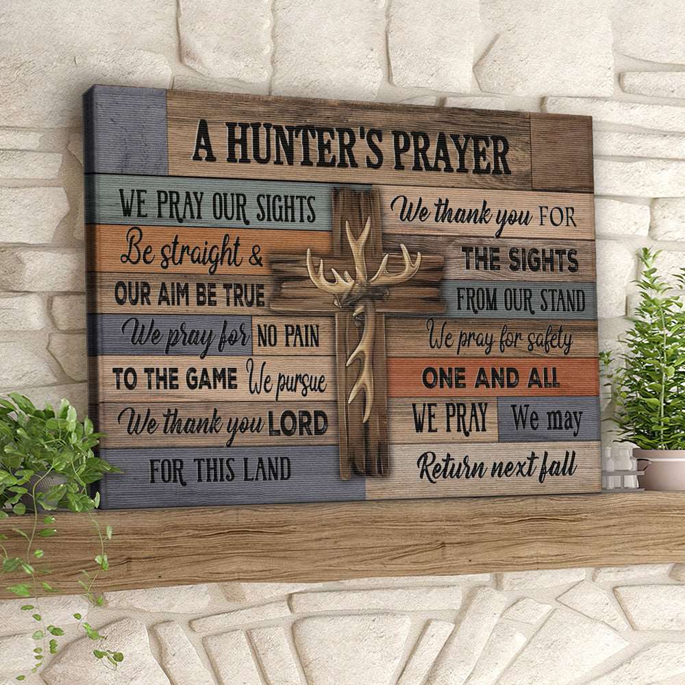 A Hunter’s Prayer – Christian Canvas Prints – Faith Canvas – Bible Verse Canvas