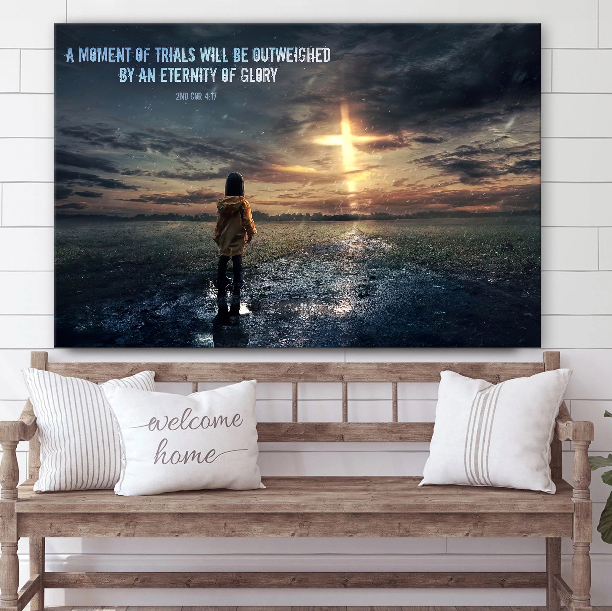 A Moment Of Trials Will Be Outweighed 2nd Cor 4 17 Religious Wall Art Canvas