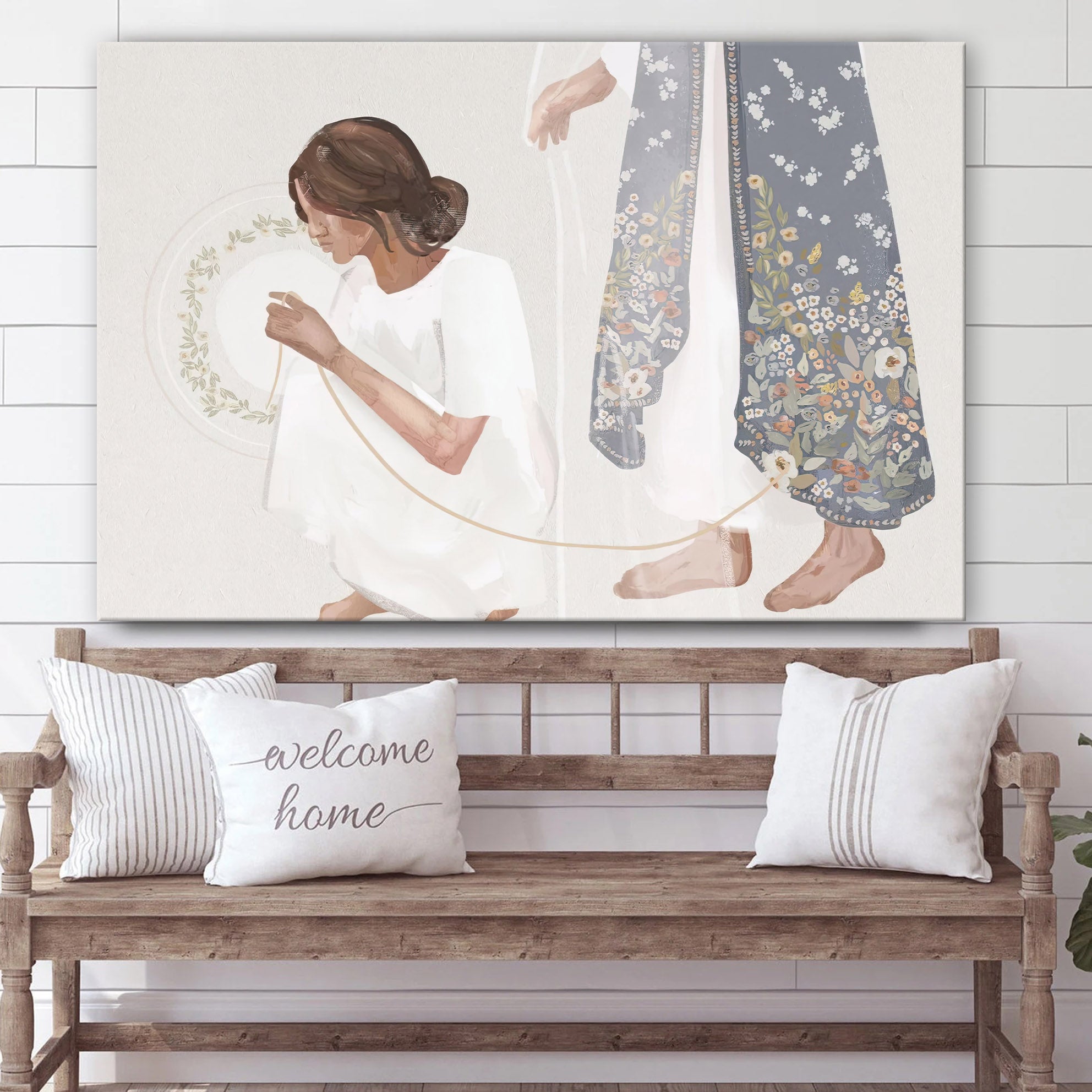 A Thread of His Hem Canvas Wall Art – Christian Wall Decor