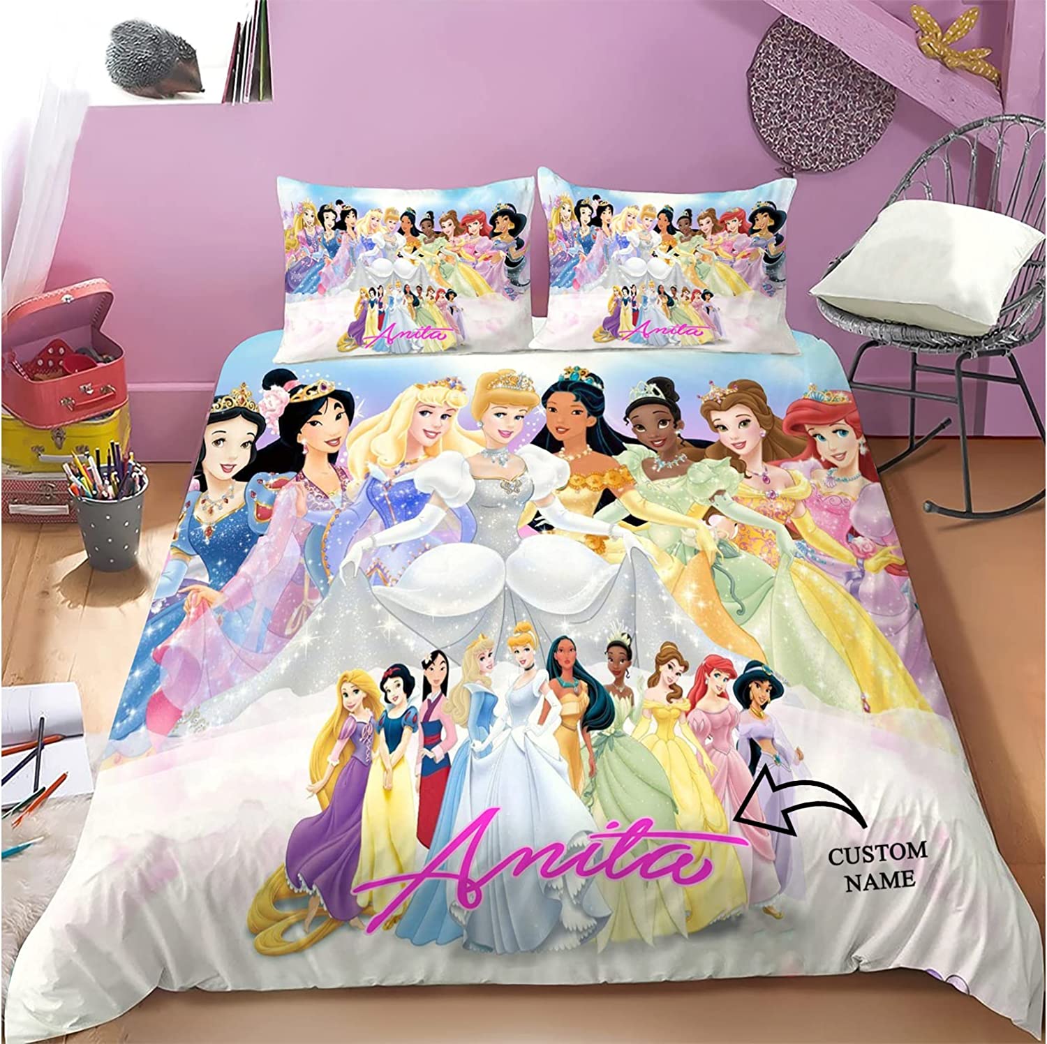 All Disney Princess - Lovely Princess - Gift For Baby Girl - Disney Princess Bedding Sets Covers Bedroom Idea Sheets Duvet