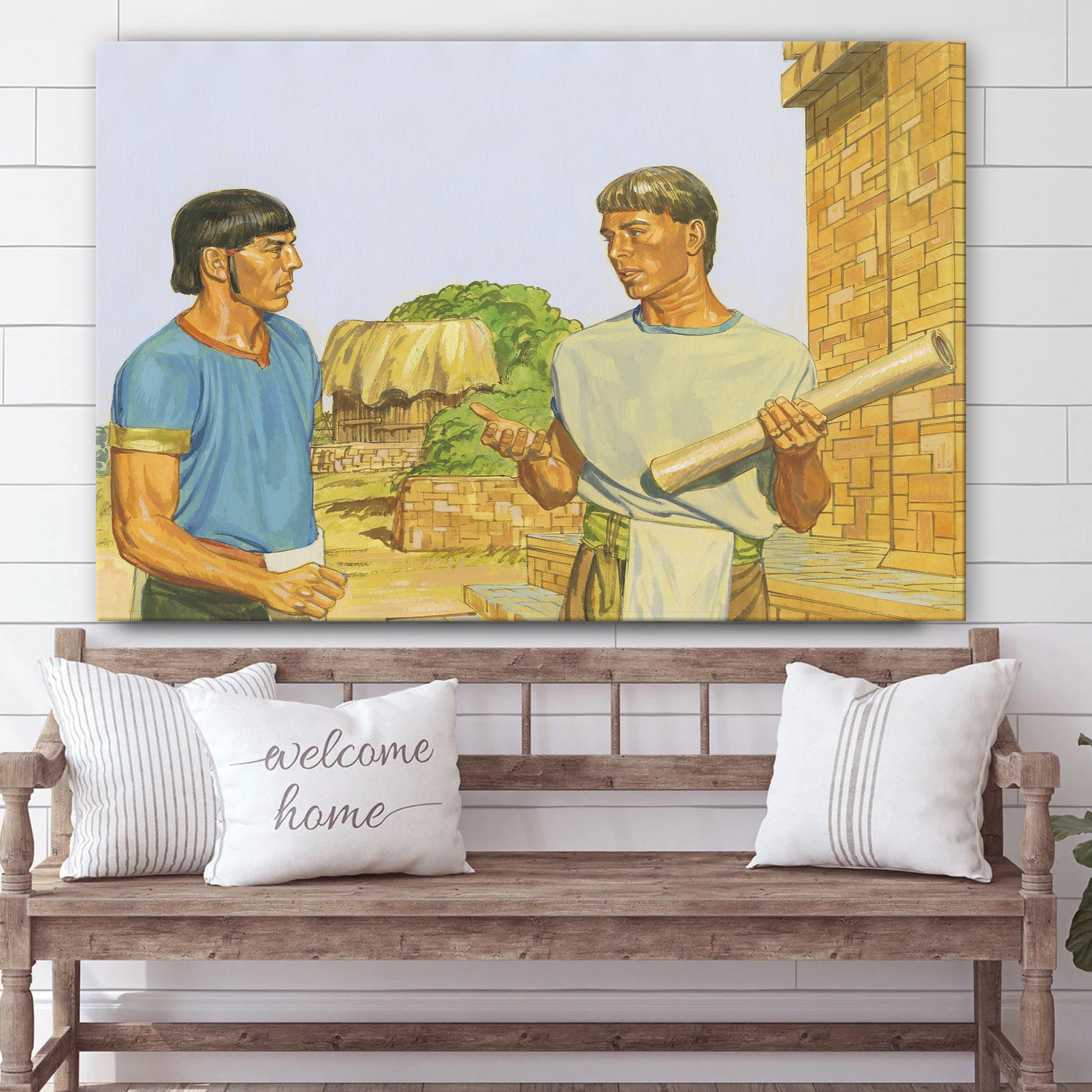 Alma Testifying To Korihor That There Is A God Canvas Pictures – Christian Paintings For Home – Religious Canvas Wall Decor