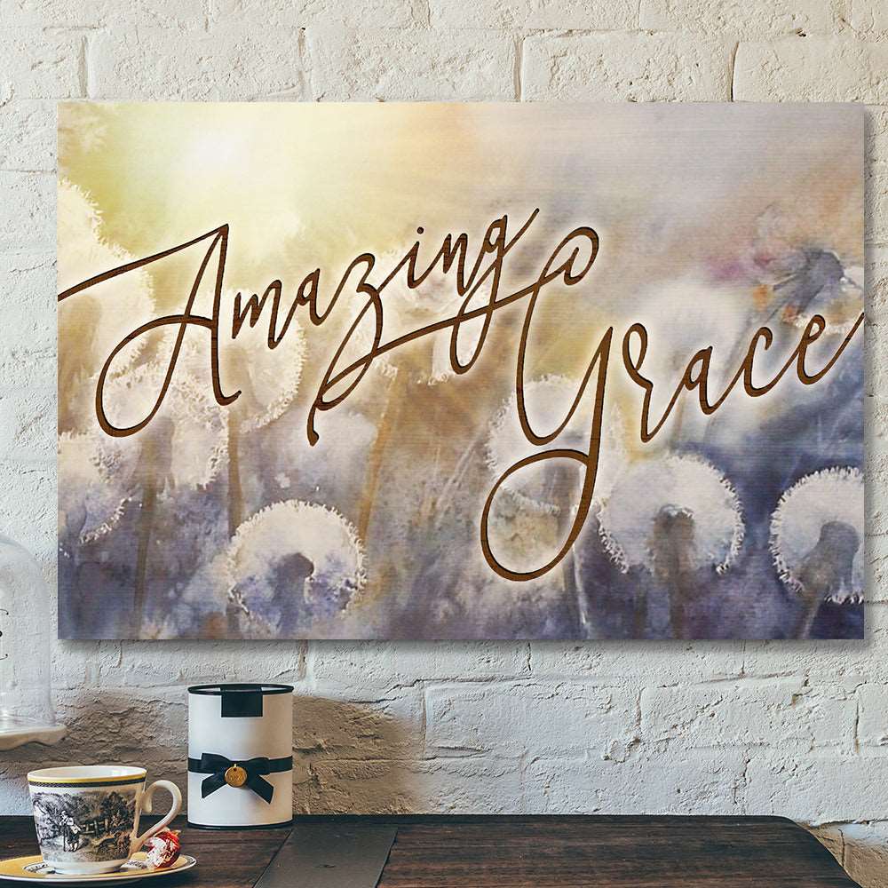 Amazing Grace 7 – Bible Verse Canvas – Scripture Canvas Wall Art