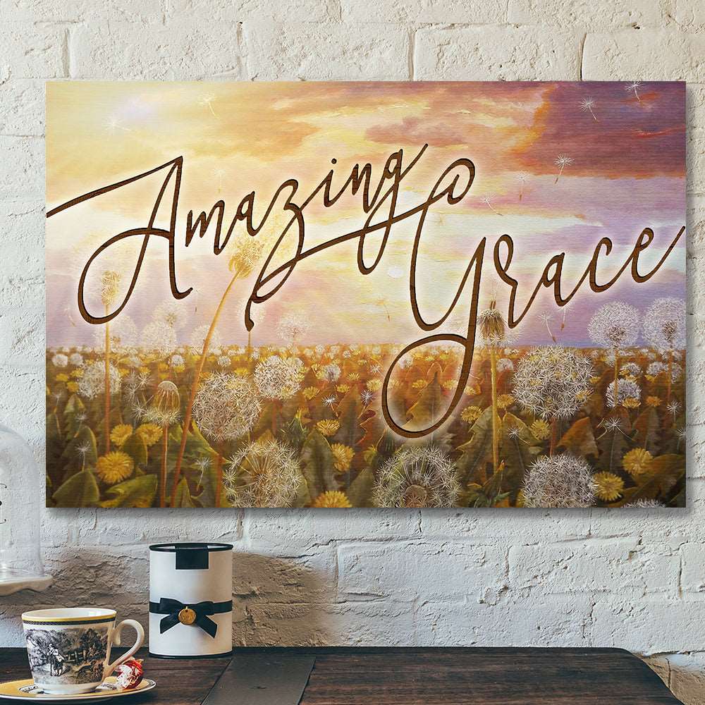 Amazing Grace 9 – Bible Verse Canvas – Scripture Canvas Wall Art