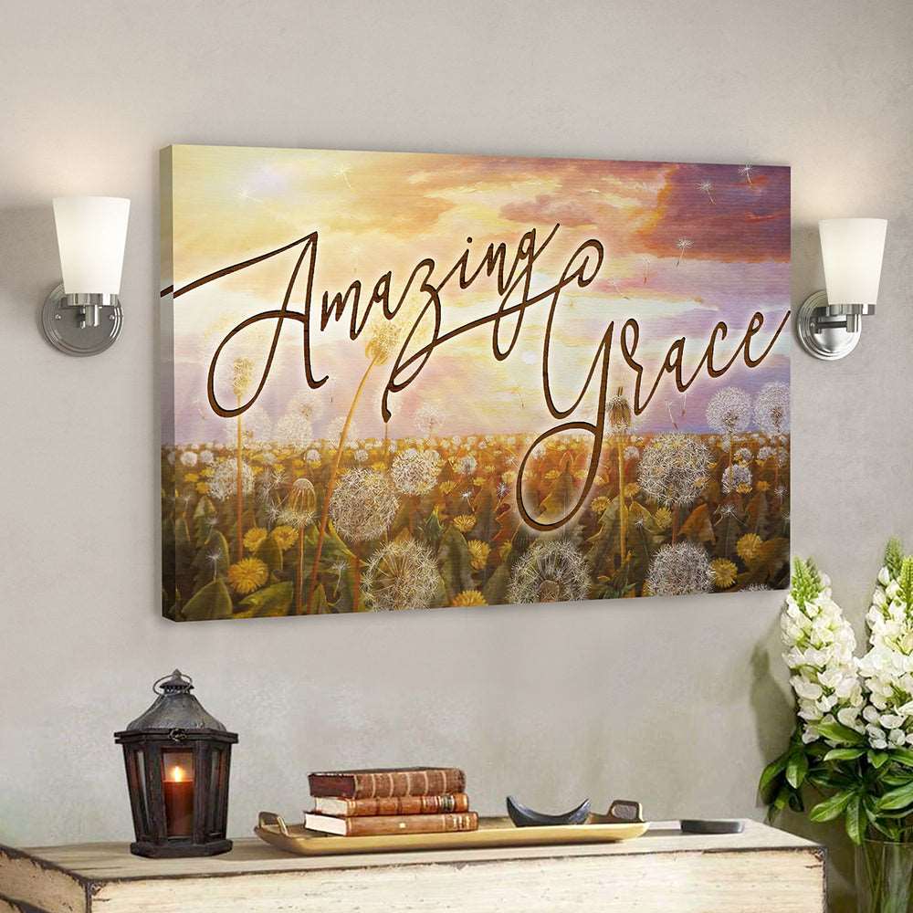 Amazing Grace 9 – Bible Verse Canvas – Scripture Canvas Wall Art