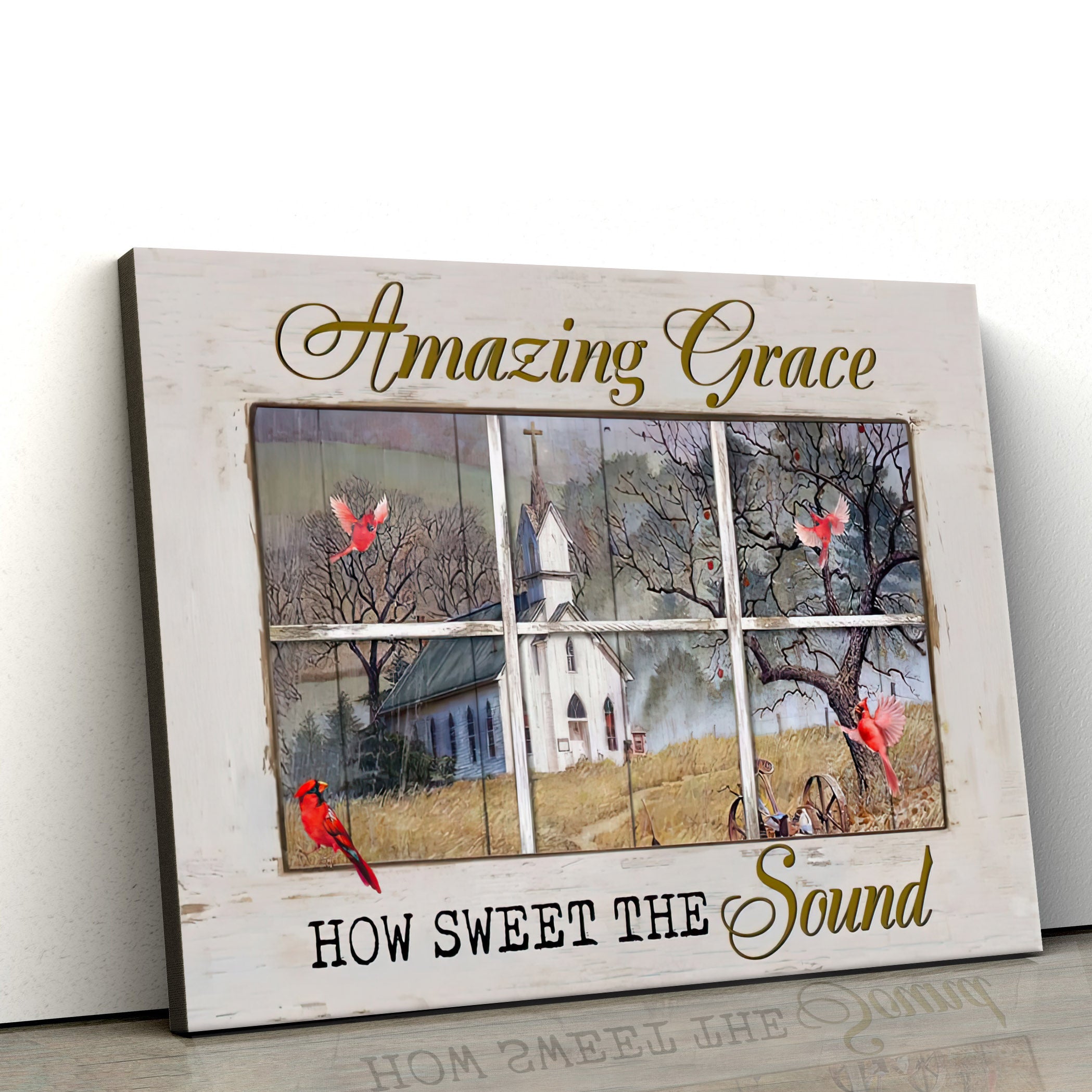 Amazing Grace How Sweet The Sound Church Christian Wall Art Canvas – Art On Wall