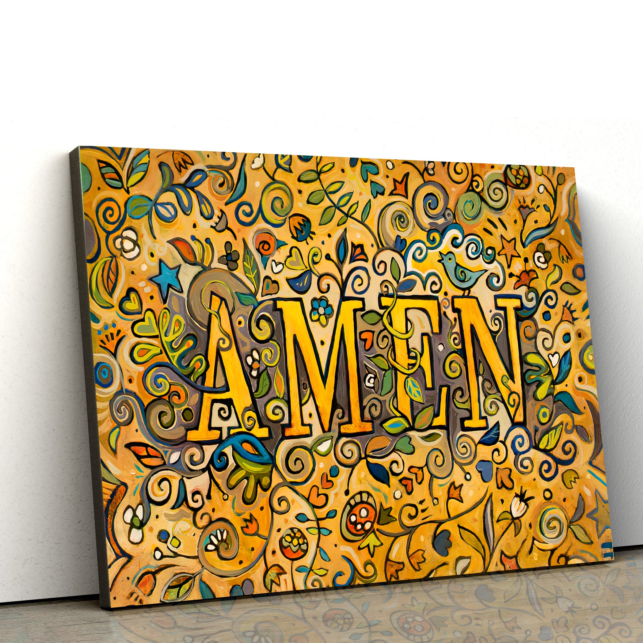 Amen Canvas Wall Art – Christian Poster – Religious Wall Decor