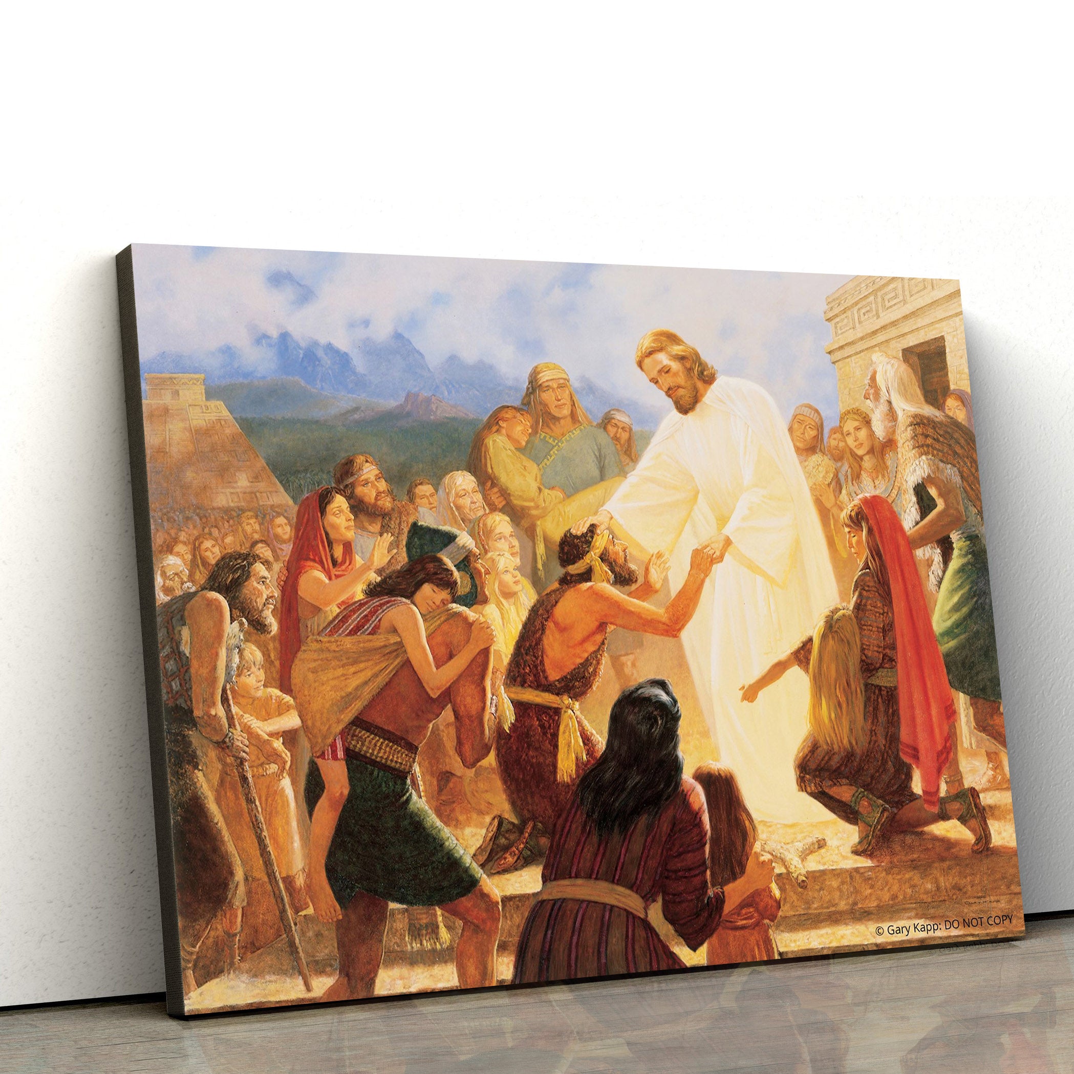 And He Healed Them All Every One Canvas Pictures – Christian Paintings For Home – Religious Canvas Wall Decor