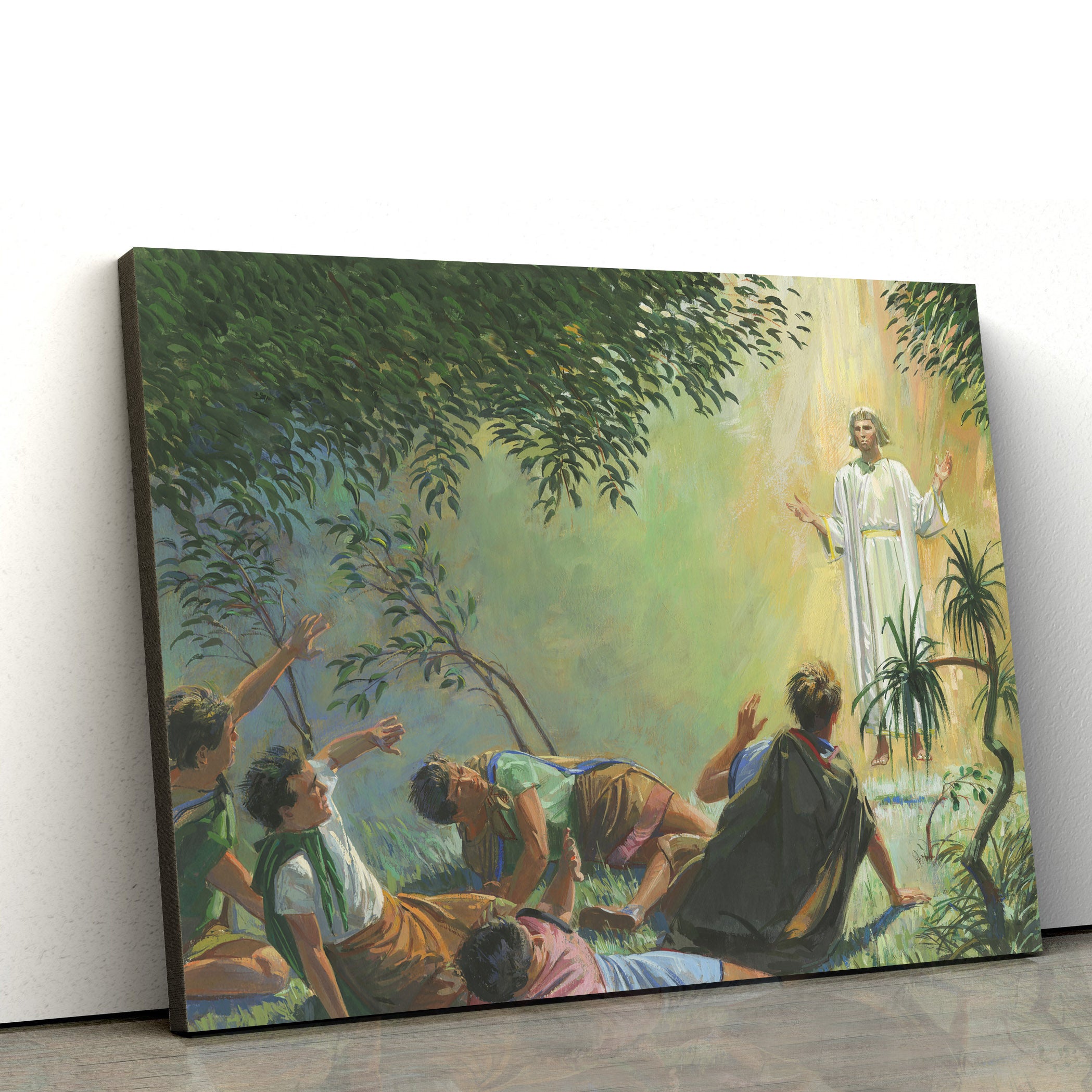 Angel Appears To Alma And The Sons Of Mosiah Canvas Pictures – Christian Paintings For Home – Religious Canvas Wall Decor