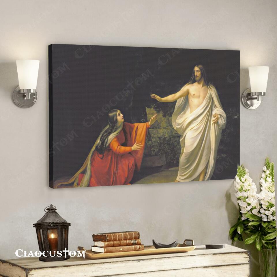 Appearance Of Christ To Mary Magdalene – Jesus Canvas Painting – Jesus Canvas Art – Jesus Poster – Jesus Canvas – Christian Gift