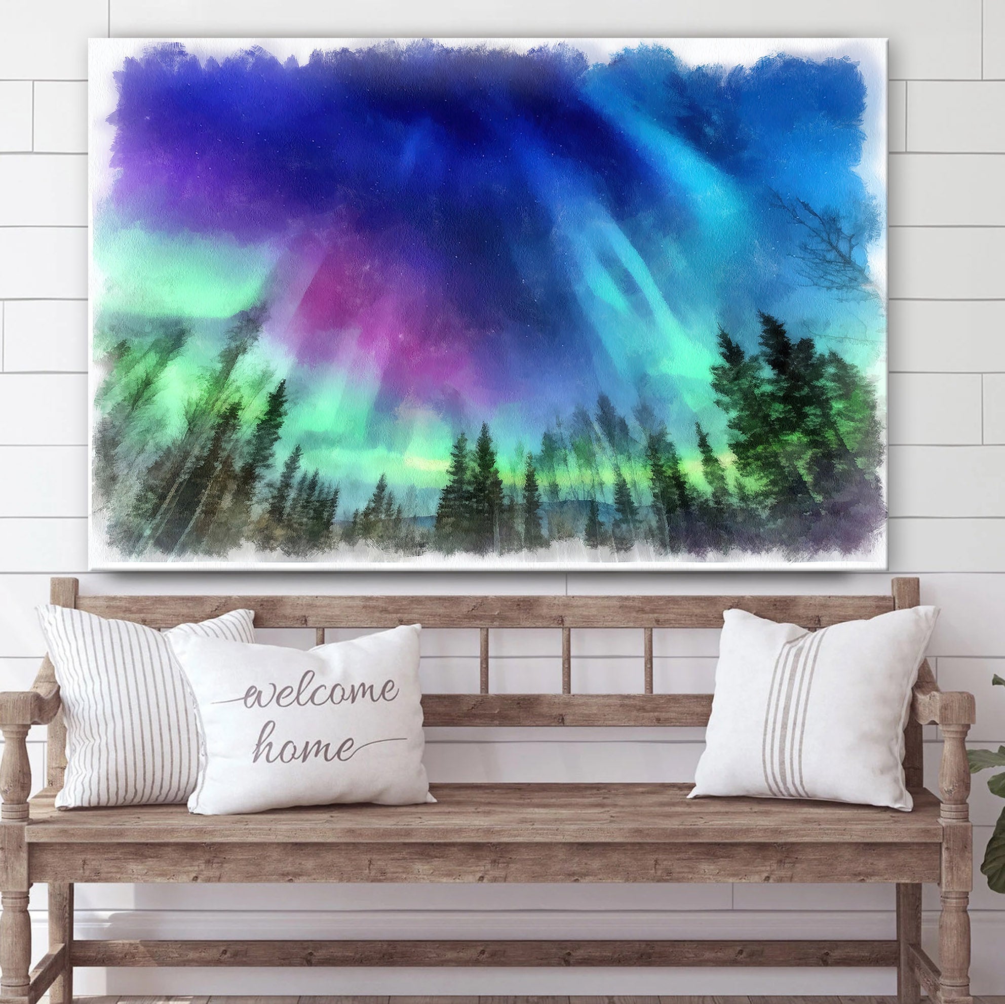 Aurora Painting Canvas Wall Art – Canvas Wall Decor – Home Decor Living Room