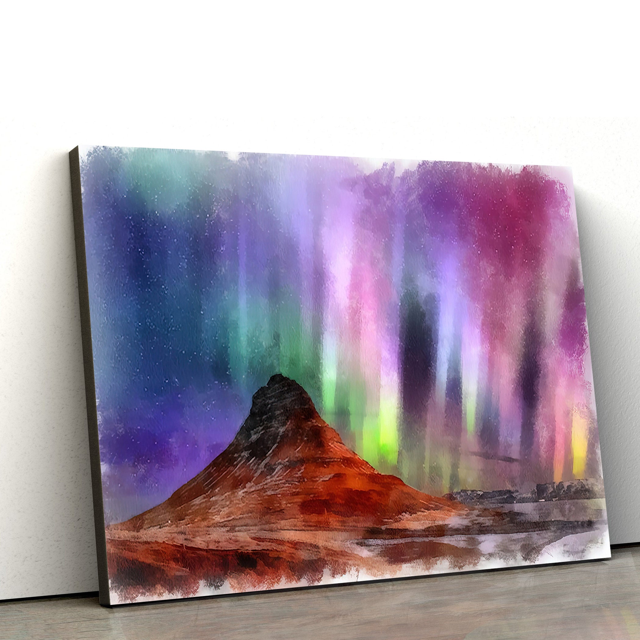 Aurora Polar Lights Painting Canvas Wall Art – Canvas Wall Decor – Home Decor Living Room