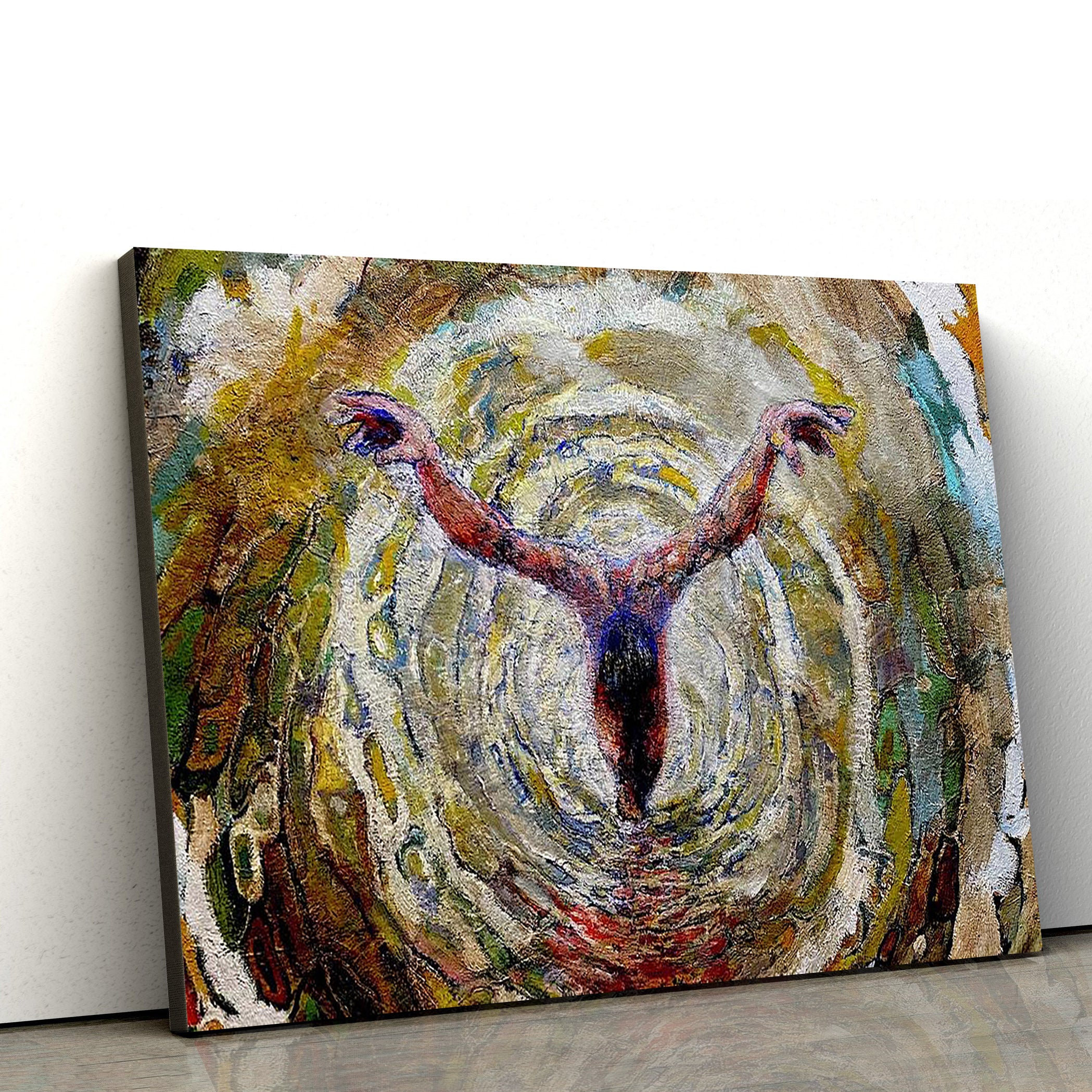 Baptism Vortex Of The Christ 3 Canvas Wall Art – Jesus Baptism Canvas – Christian Paintings For Home