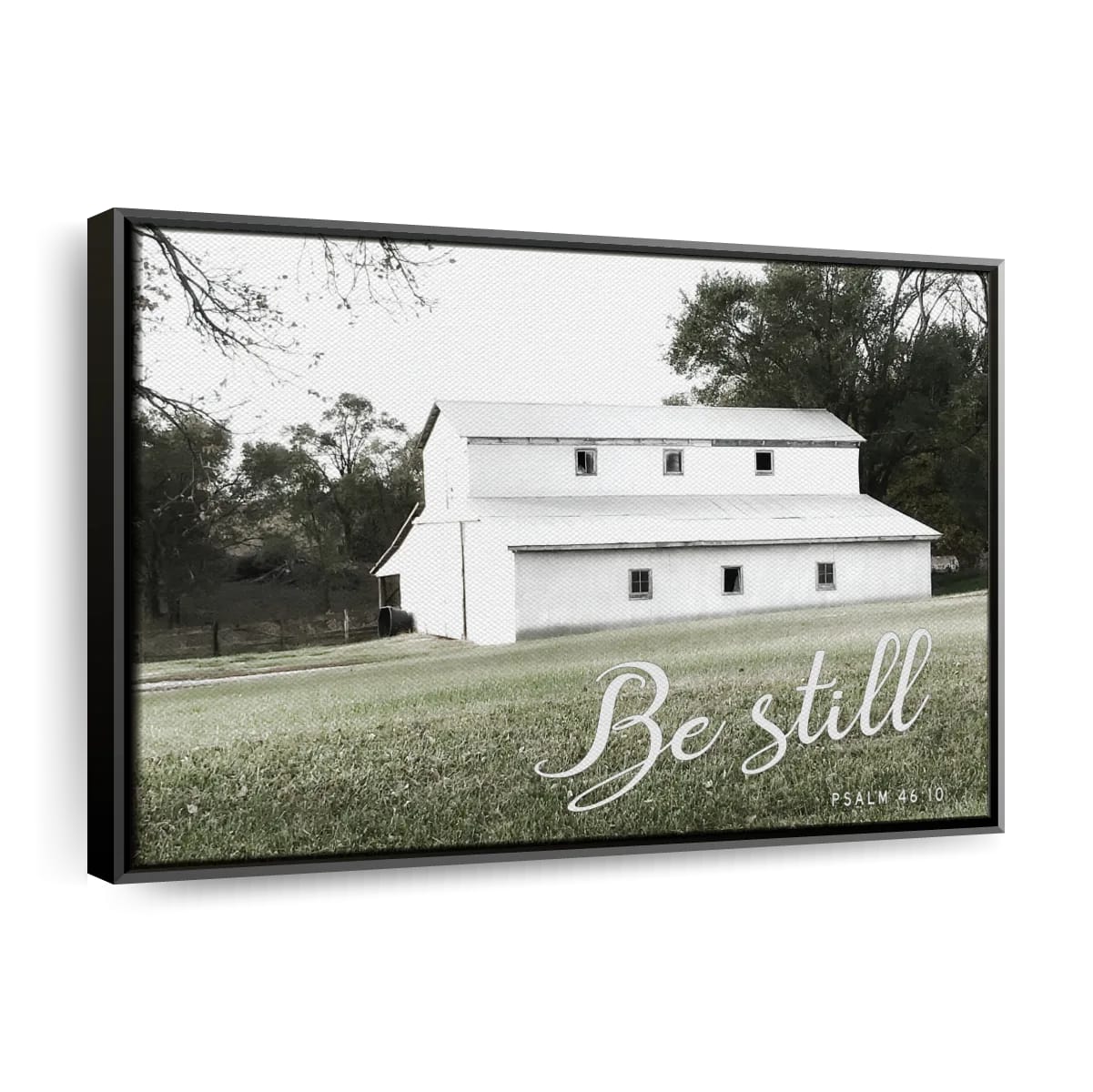 Be Still Barn Canvas Wall Art – Christian Canvas Wall Art – Religious Wall Art Canvas