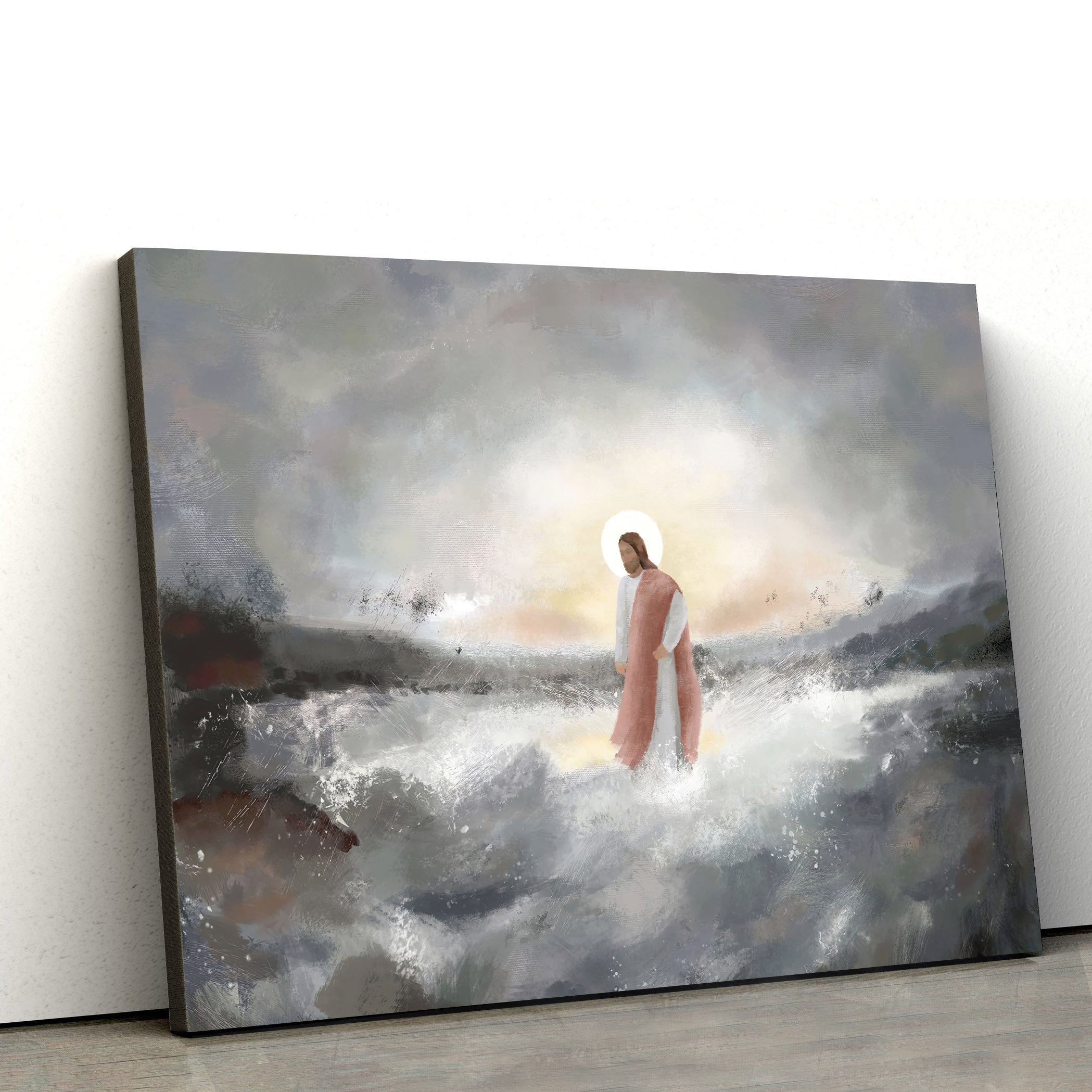 Be Still My Soul Jesus Walking on Water Wall Art – Religious Posters