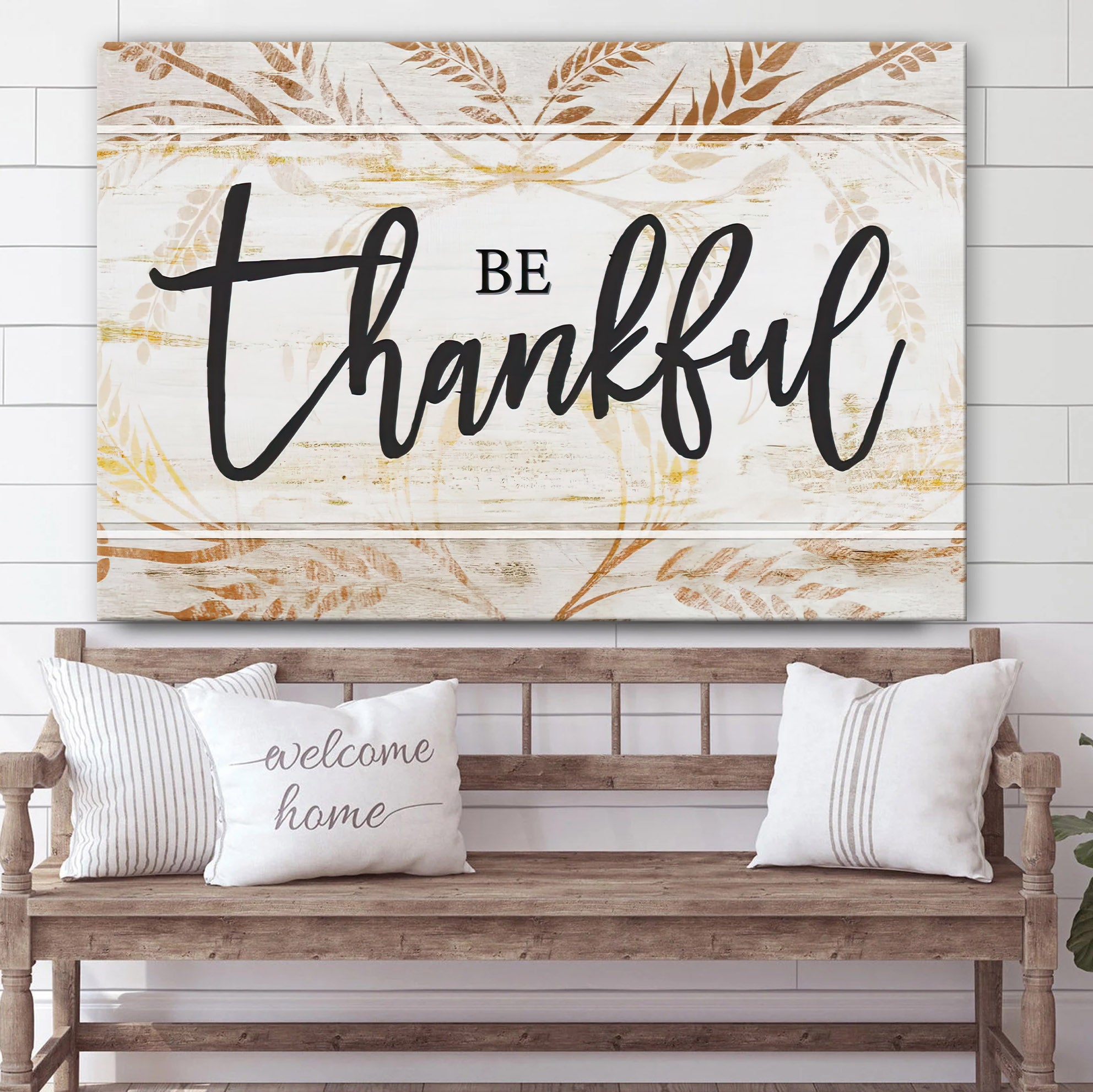 Be Thankful Thanksgiving Christian Wall Art Canvas – Painting On Canvas