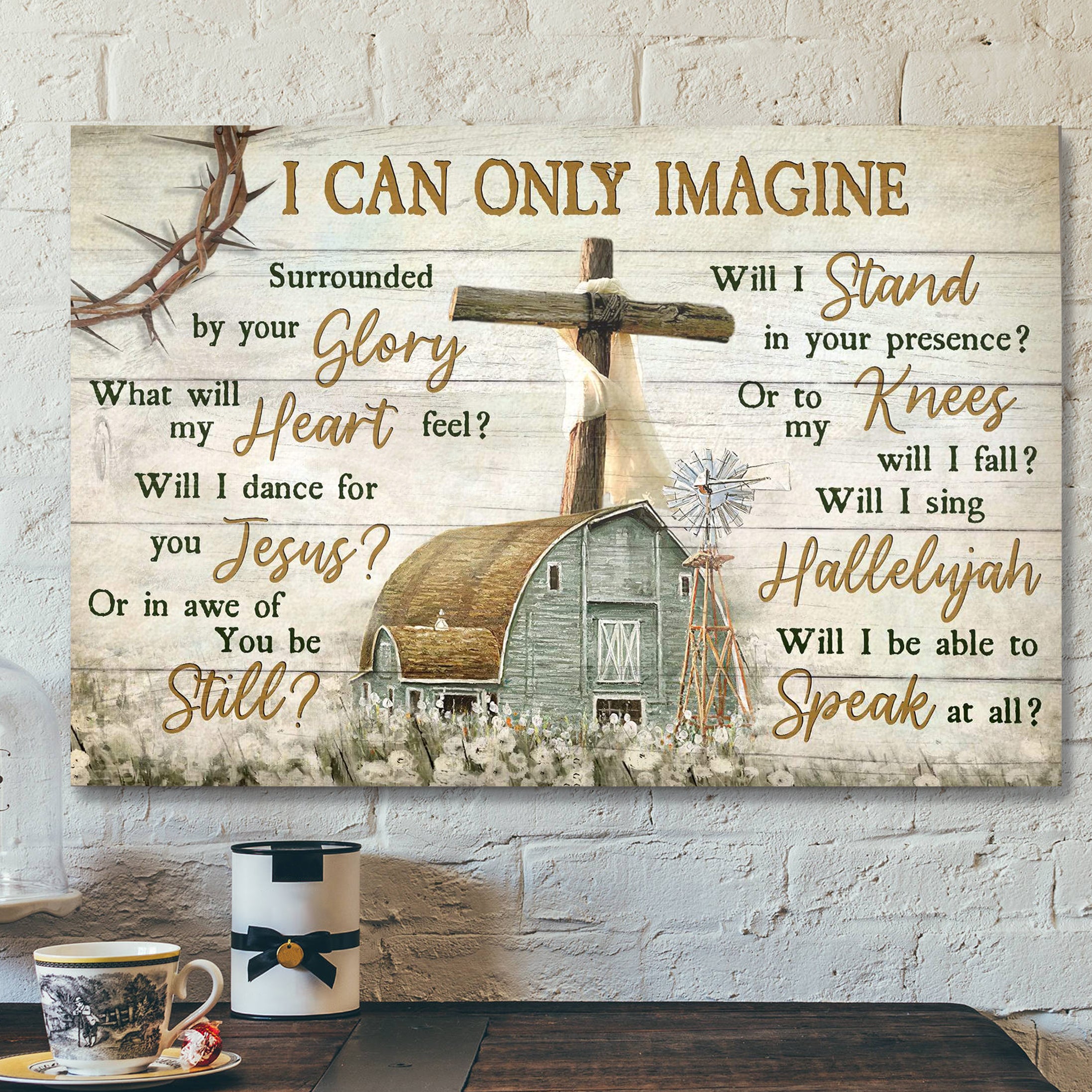 Beautiful Life On Farm – I Can Only Imagine – Bible Verse Canvas – Scripture Canvas Wall Art