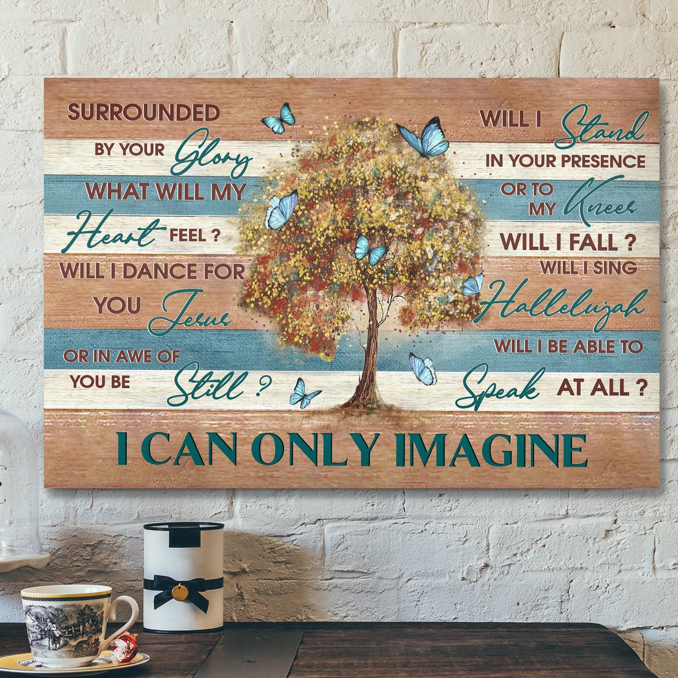 Beautiful Tree – I Can Only Imagine Canvas Wall Art – Bible Verse Canvas