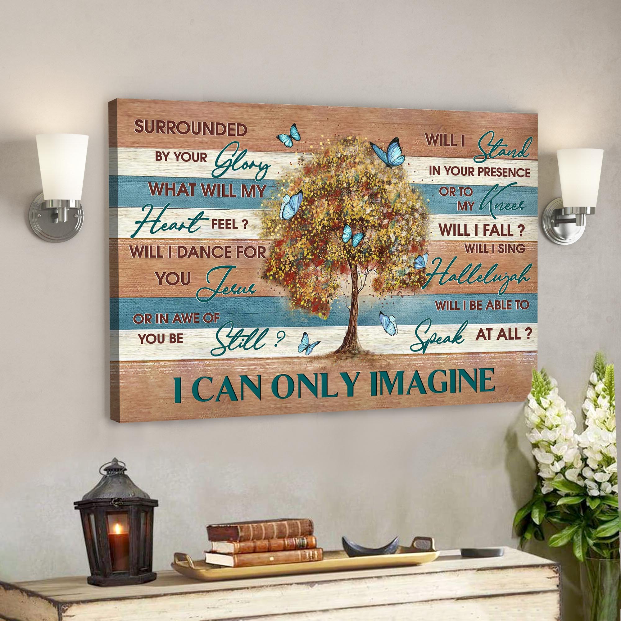 Beautiful Tree – I Can Only Imagine Canvas Wall Art – Bible Verse Canvas