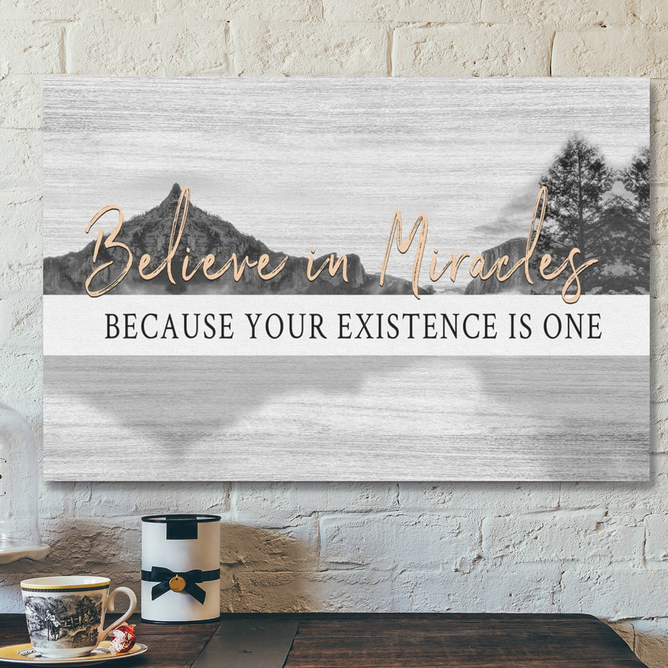 Bible Verse Canvas – Believe In Miracles Canvas – Scripture Canvas Wall Art