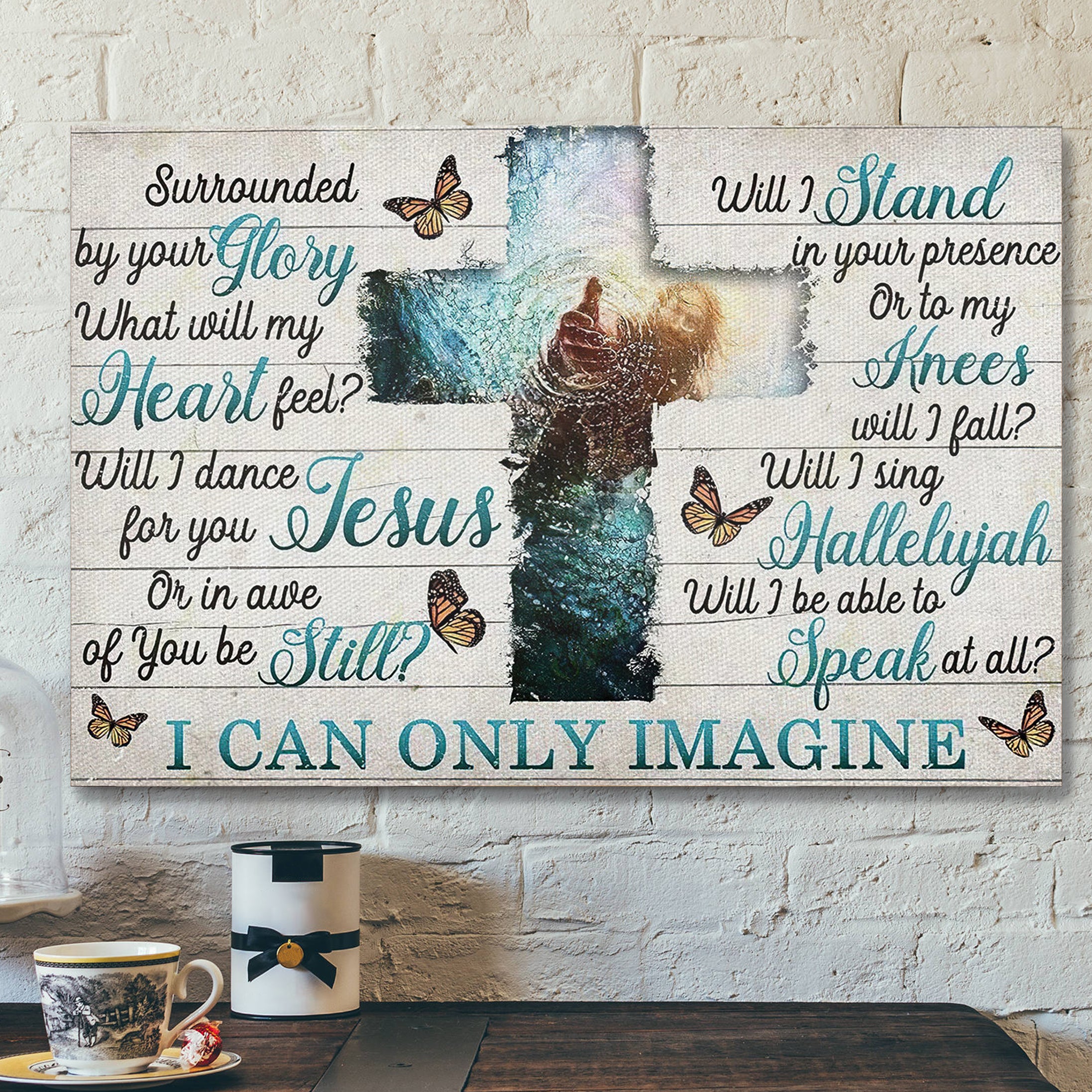 Bible Verse Canvas – Christian Canvas Art – Jesus Canvas – I Can Only Imagine