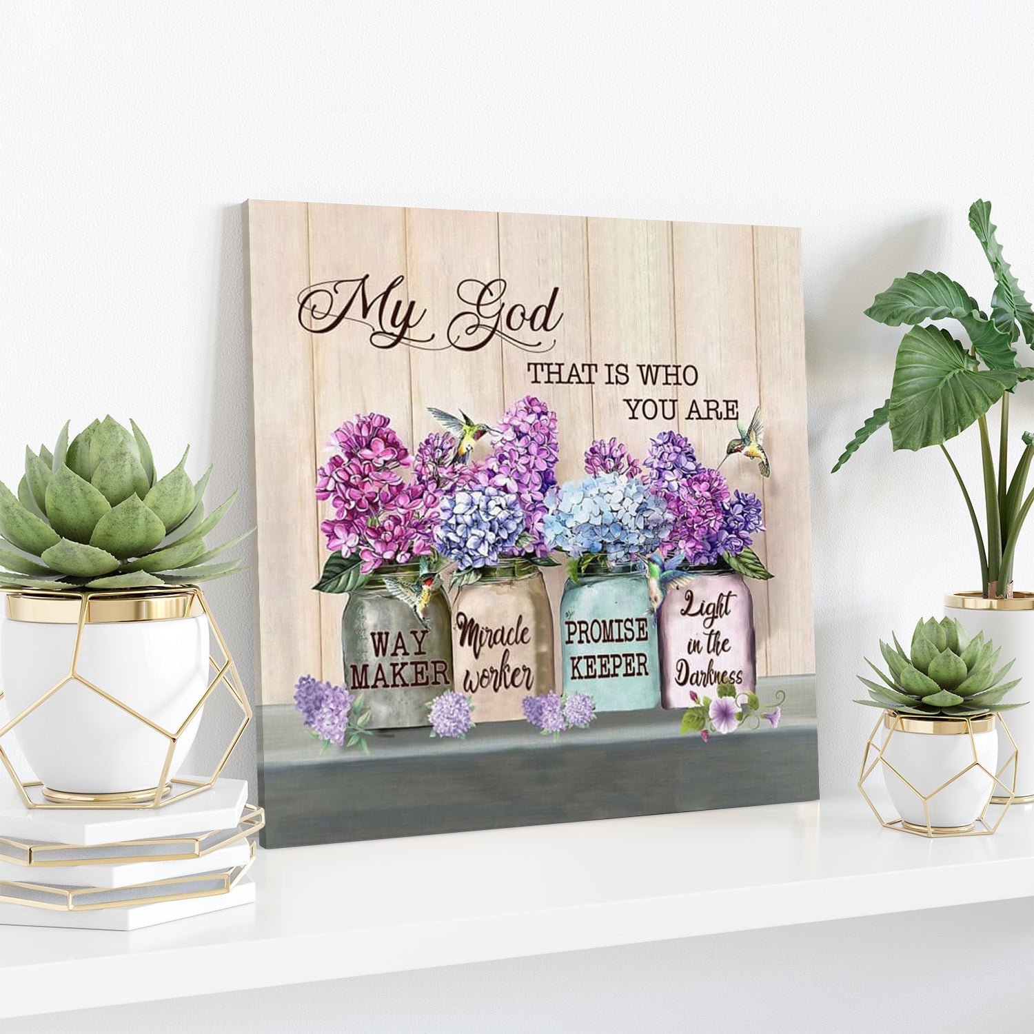 Bible Verse Canvas – Way Maker Canvas My God That Is Who You Are Christian Song Lyrics Canvas Wall Art – Scripture Canvas Wall Art