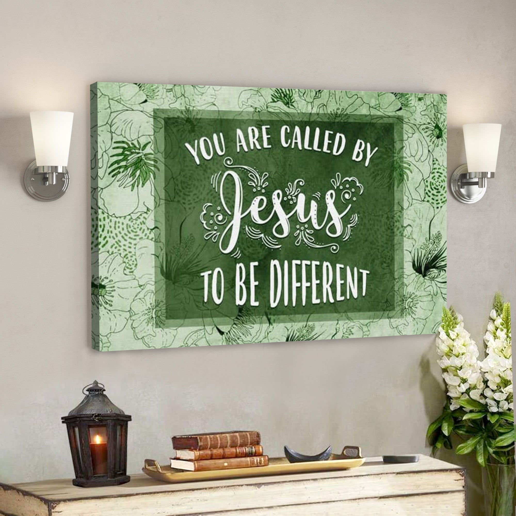 Bible Verse Canvas – You Are Called By Jesus To Be Different Canvas Print – Scripture Canvas Wall Art