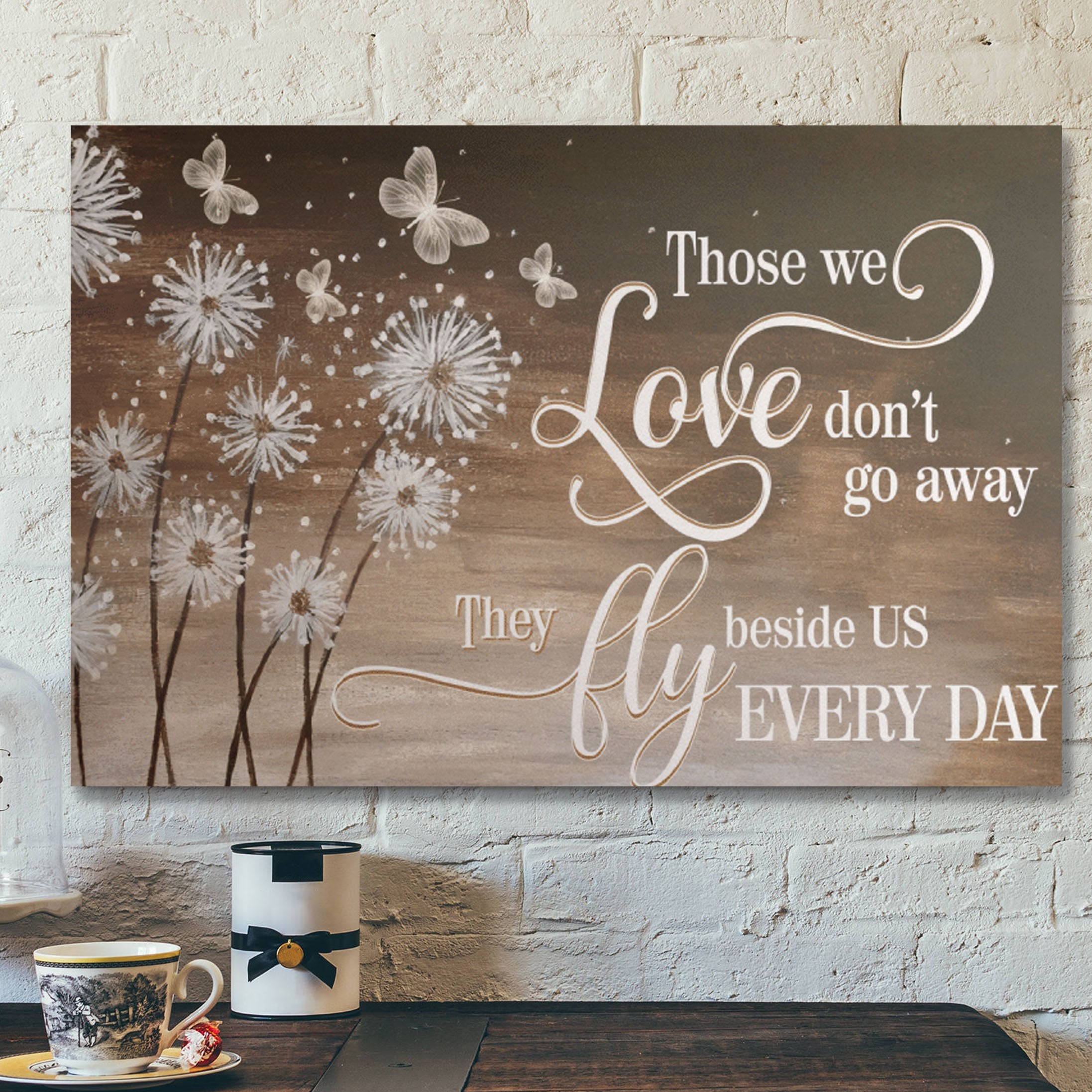 Bible Verse Wall Art Canvas – Heaven – Those We Love Dont Go Away Canvas