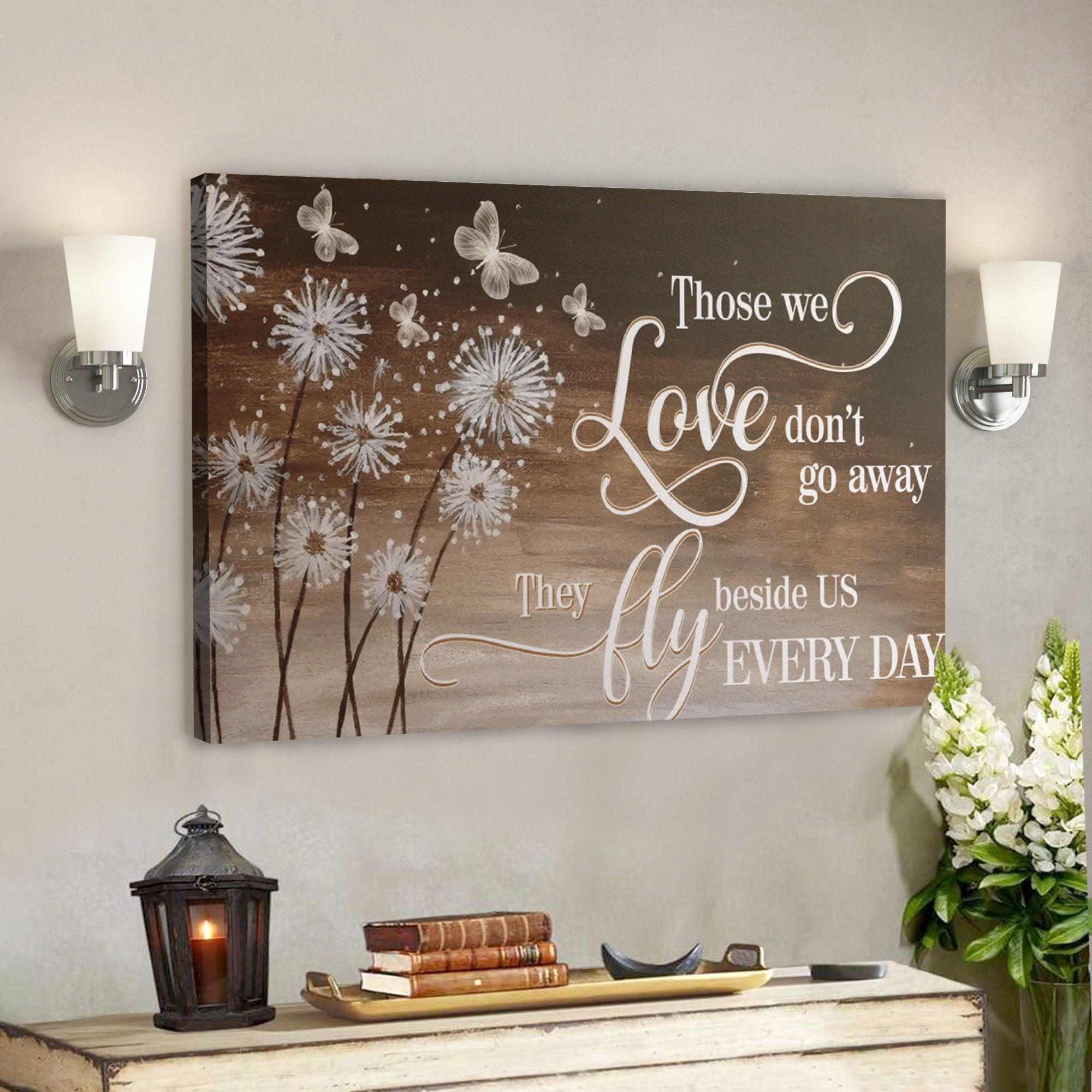 Bible Verse Wall Art Canvas – Heaven – Those We Love Dont Go Away Canvas