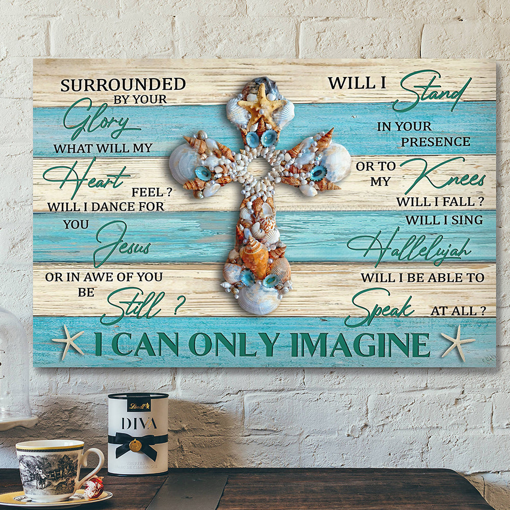 Bible Verse Wall Art Canvas – Jesus Christ Poster – I Stand In Your Presence Canvas Poster