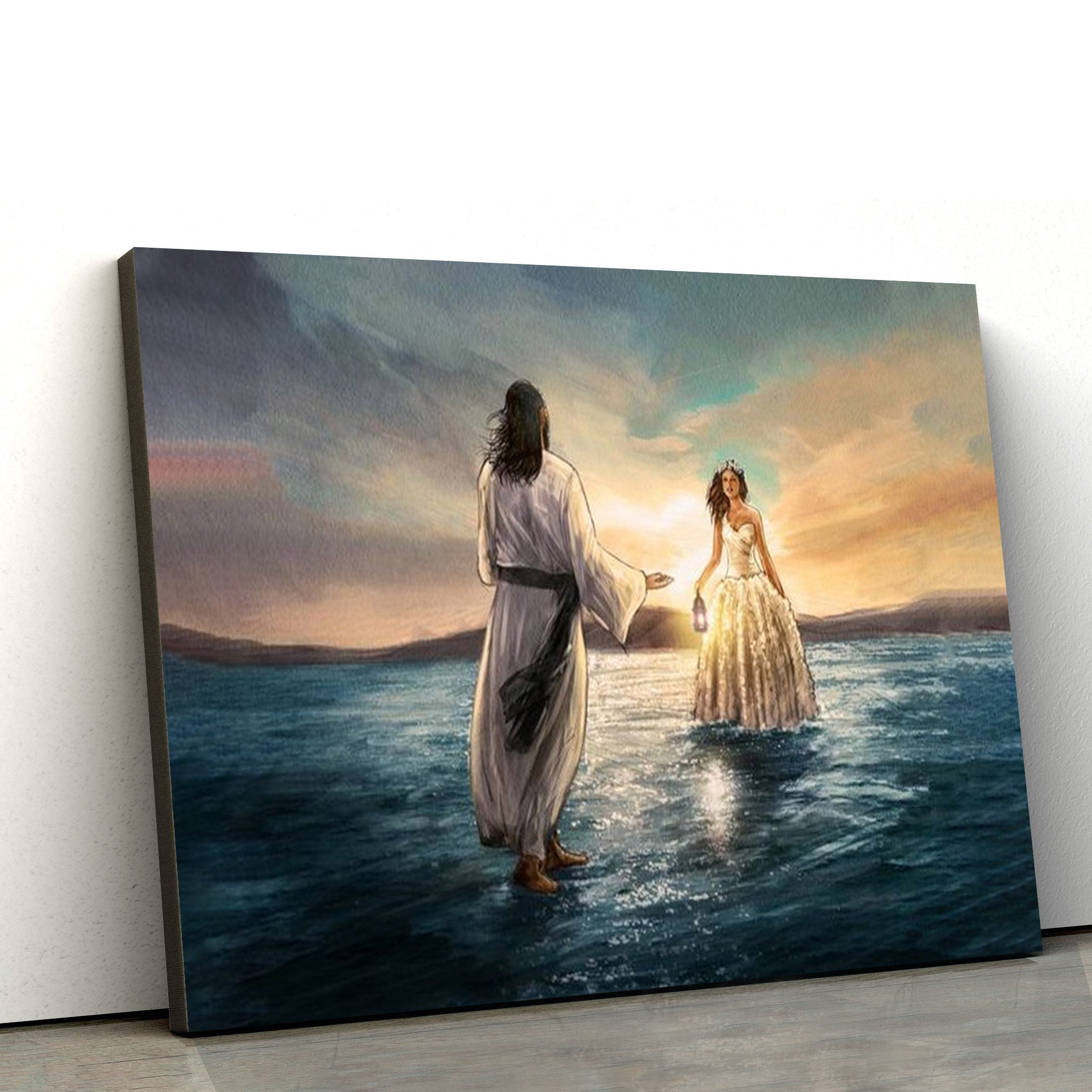 Bride Of Christ Canvas Wall Art – Jesus Canvas Picture – Christian Canvas Art