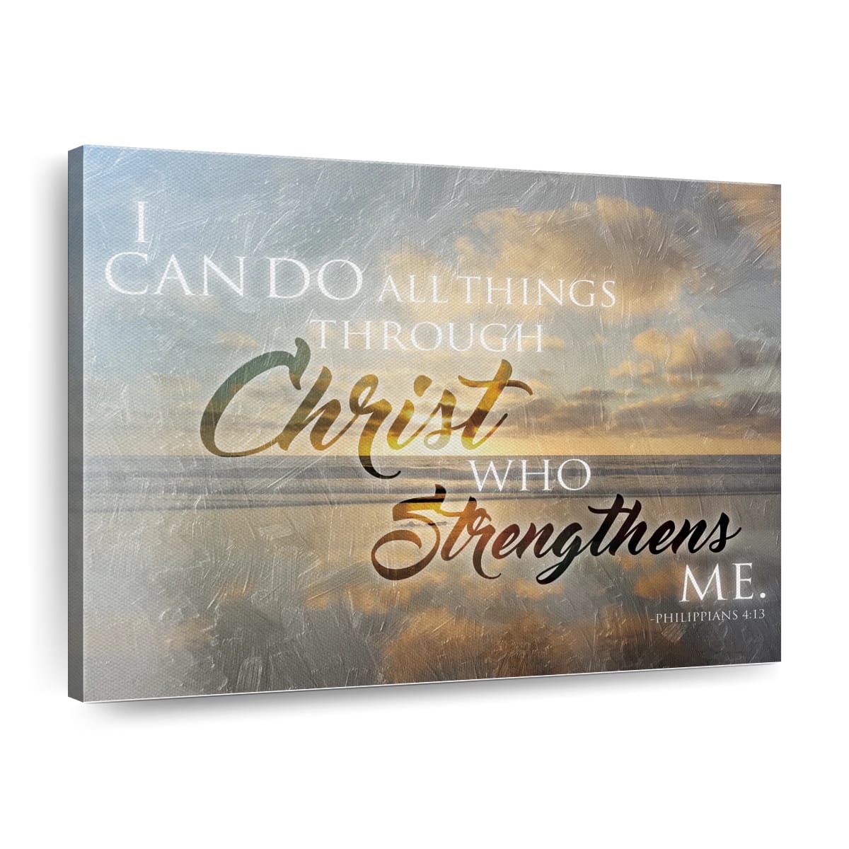 Christ Sunset Canvas Wall Art – Christian Canvas Wall Art – Religious Wall Art Canvas